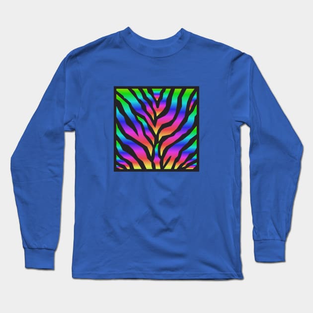 Zebra Stripes Long Sleeve T-Shirt by Dale Preston Design